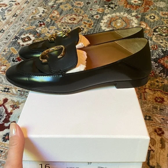 Chloé  Loafers with Gold Accent - Picture 7 of 17